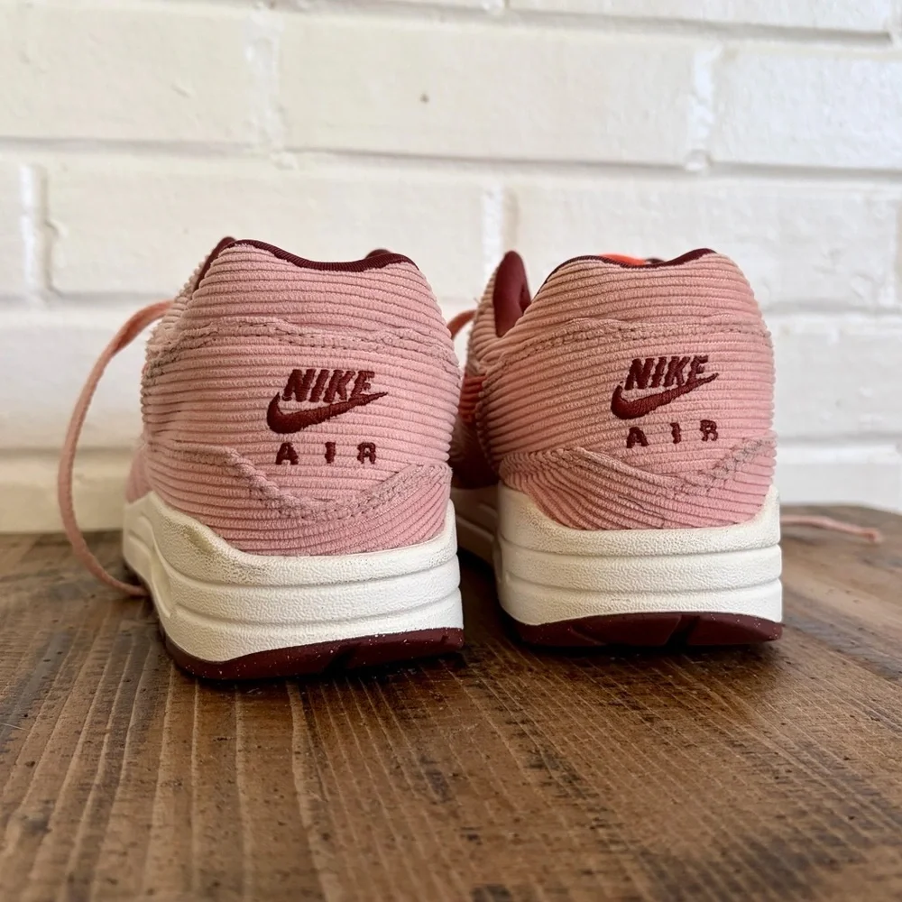 Nike Air Max 1 Coral Stardust Corduroy FB8915-600 SZ 4.5 - Picture 4 of 9